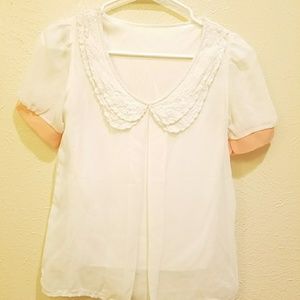 Peter pan collar top